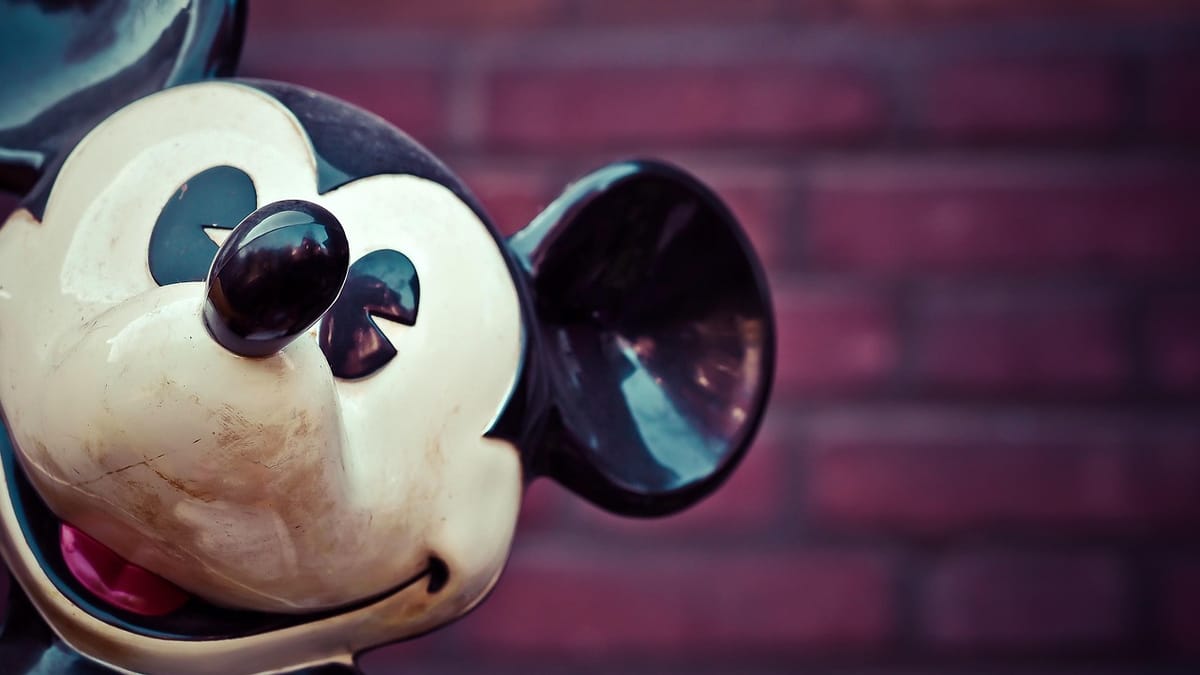 Mickey Mouse Sculpture Head