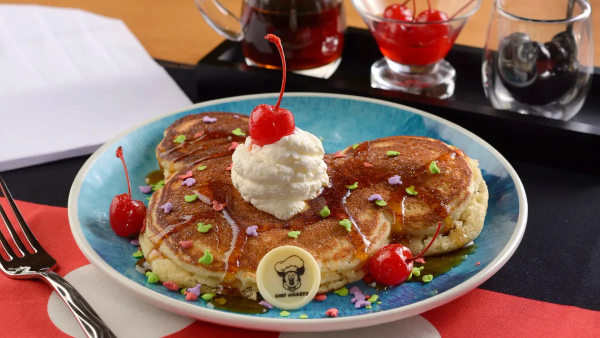 Mickey shaped pancakes